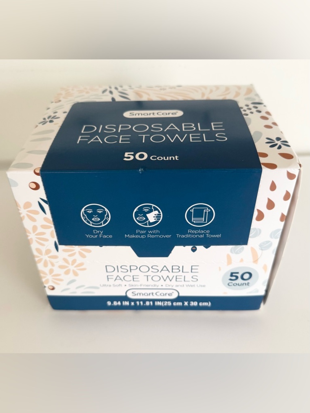 Smart care new box of disposable face towels